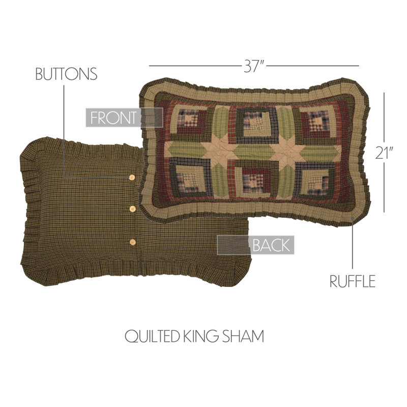 Tea Cabin King Sham, Luxury