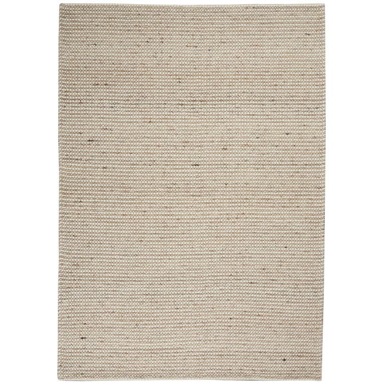 Saail Machine Woven Beige Area Rug