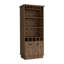 Bar 70 "avec support à vin, armoire en verre supérieure, trois tablettes de rangement ouvertes et une armoire-230485295