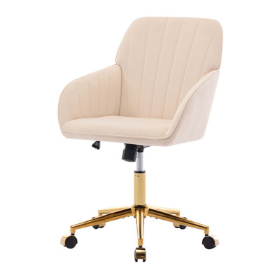 Adjustable Office Chair, Armchair, Swivel Chair With Metal Base
