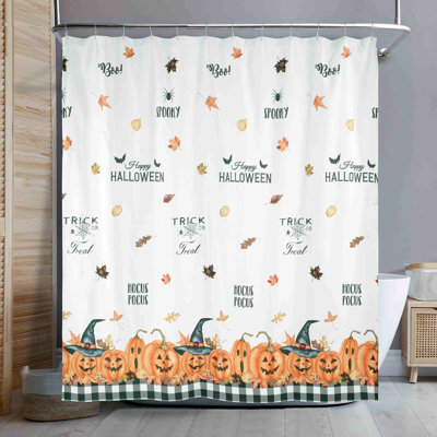  Pumpkin Patch Halloween Shower Curtain