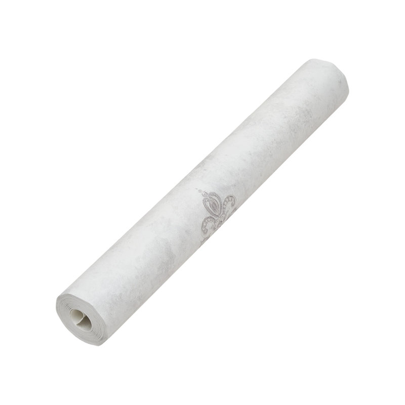 Non-Pasted Non-Woven 3D Embossed Wallpaper Roll, White