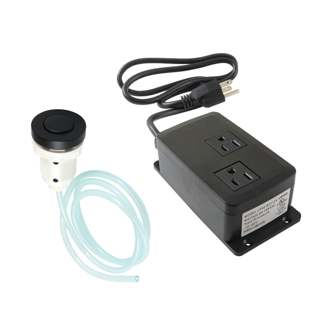 Kingston Brass Gourmetier Dual Outlet Garbage Disposal Air Switch Kit Kingston Brass