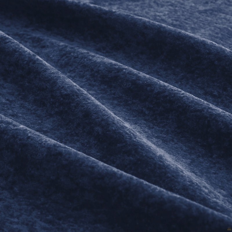 Canapé sans accoudoirs en velours - bleu, Bleu