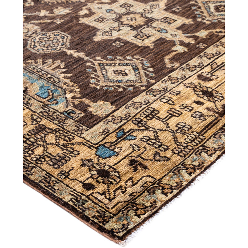 Serapi One-of-a-Kind 4' 0" X 5' 11" Hand Knotted Area Rug