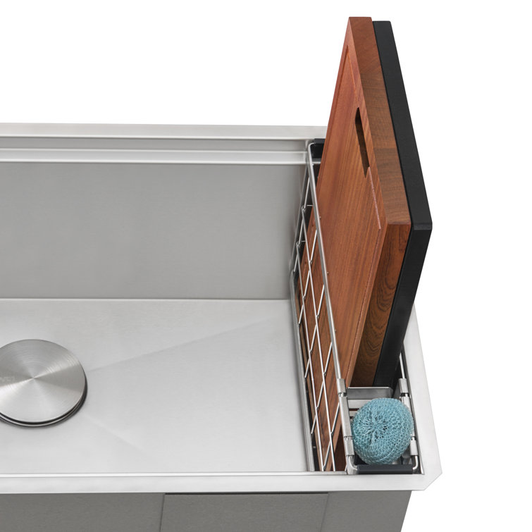 RVA1580 Ruvati Multi-function Workstation Organizer and Caddy with Soap Dispenser and Knife Block