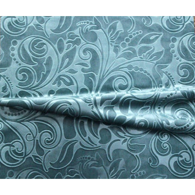 Tissu en velours Brocade Scroll, matériau gaufré pour revêtement, draperie, housses, nappes,