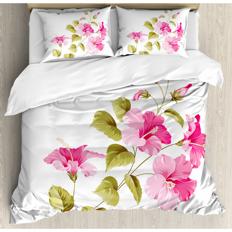 Polyester Floral Duvet Cover