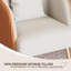Ensemble de 2 chaises en cuir fritté et cuir beige et technologie beige