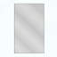 Miroir de salle de bain rectangulaire surdimensionné avec cadre noir
