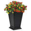 Boîte à fleurs FCMP Modemmo, modèle Casablanca, noir, ensemble de 2