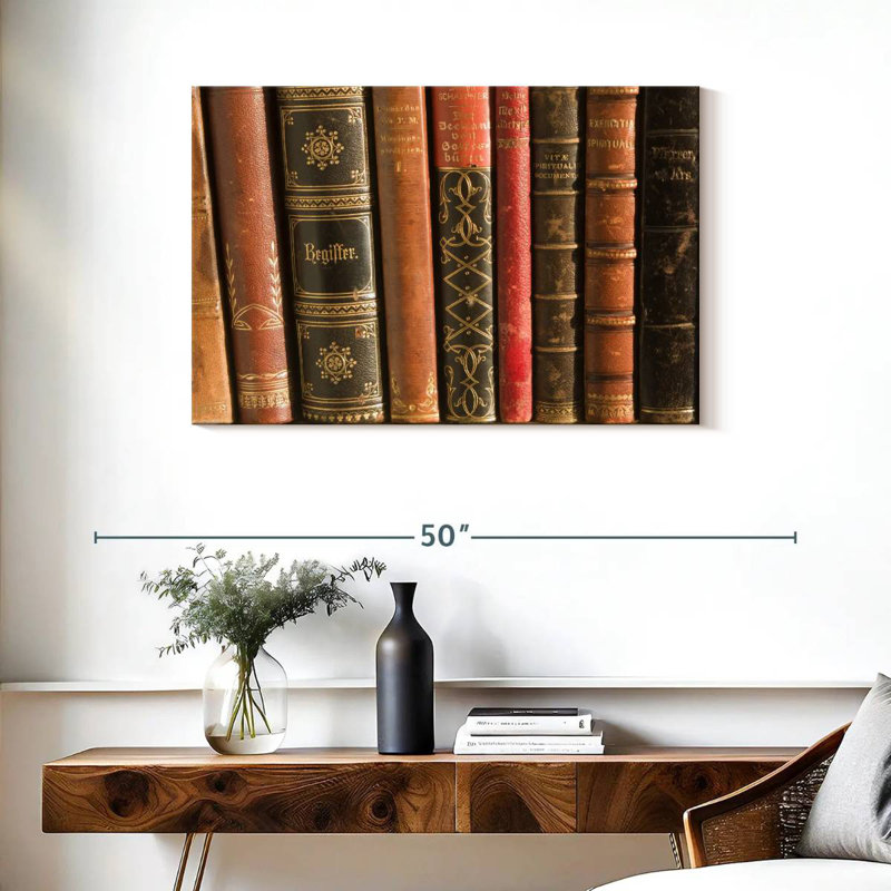 Kerner Ancient Books, 24" H x 36" W