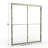 Deluxe 57" W x 71.5" H Bypass Framed Shower Door-47823691-57433229