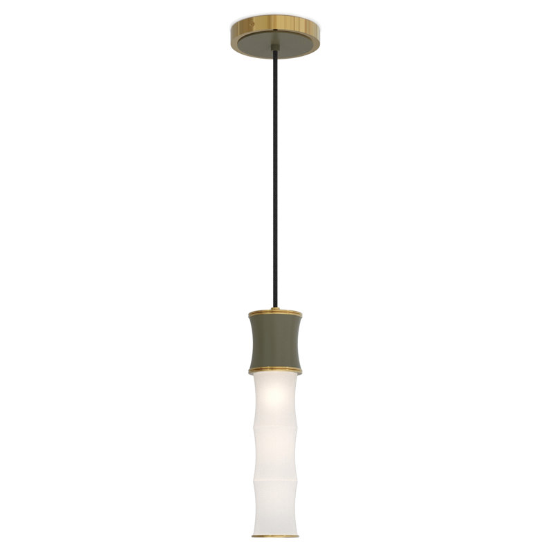 Kane Pendant Light, Fumée mat / or