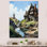 «French Coastal Village In Brittany III - France», reproduction d'art sur toile