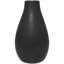 Black Ceramic Matte Decorative Vase, 12" x 12" x 20"-226375091-226375100
