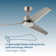 ONE Smart Modern All Season 52" Ceiling Fan Reversible Remote Compatible with Alexa/Google 6 Speeds