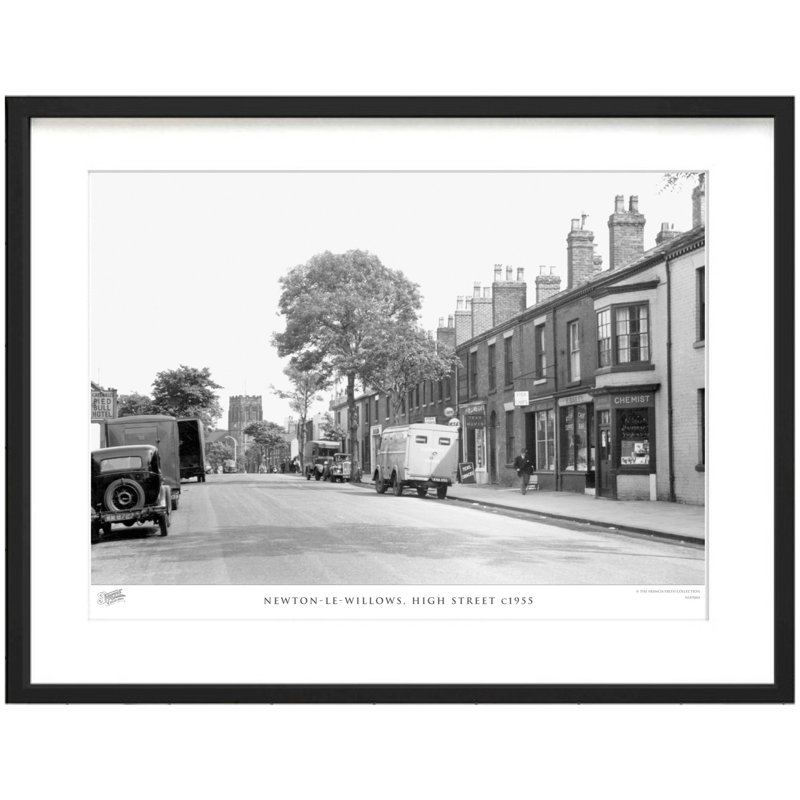 Newton-Le-Willows, High Street C1955 by Francis Frith - Single Picture Frame Print, 60cm H x 80cm W x 2.3cm D