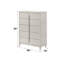 Commode finition perle blanche