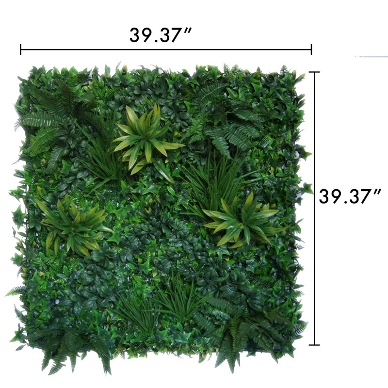 39.37 " H Faux Foliage Hedge