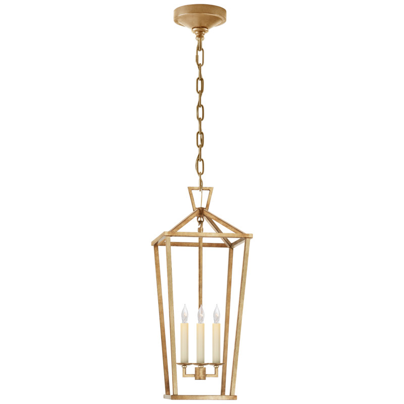 Darlana 3 - Light Chandelier, Golded Iron