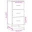 Shebria 35.5cm W Chest of Drawers-818655349