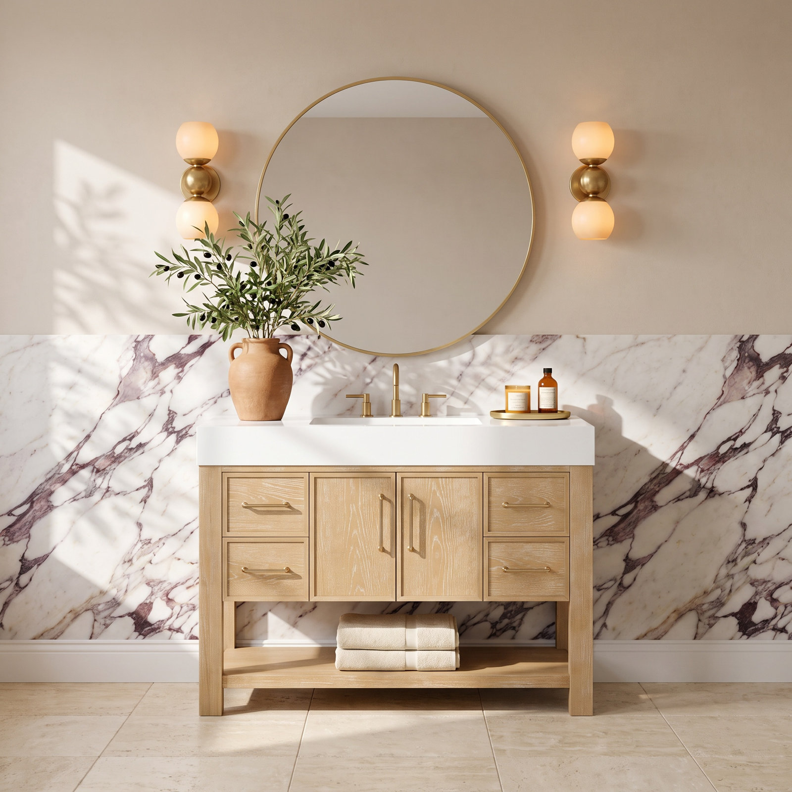 Maho 47.4'' Single Bathroom Vanity