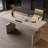 78.74" Modern Minimalist Cream-Colored Adjustable Multi-Function Desk with Wireless Charging