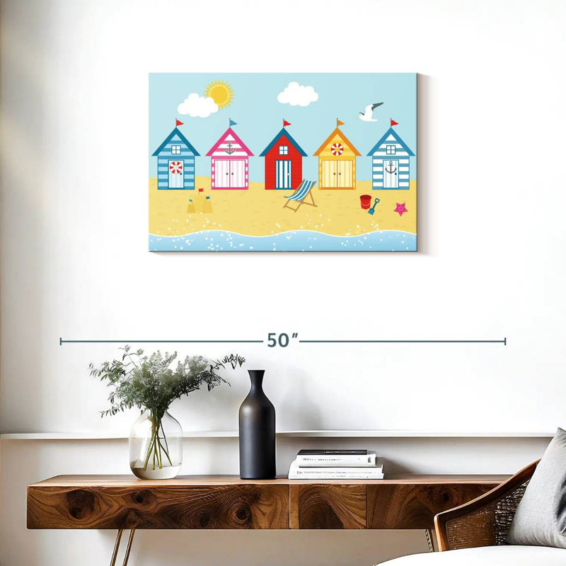 Cartoon Aydelis Huts, 20" H x 30" W