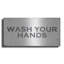 «Wash Your Hands» par Linda Woods, art mural en métal-763813214