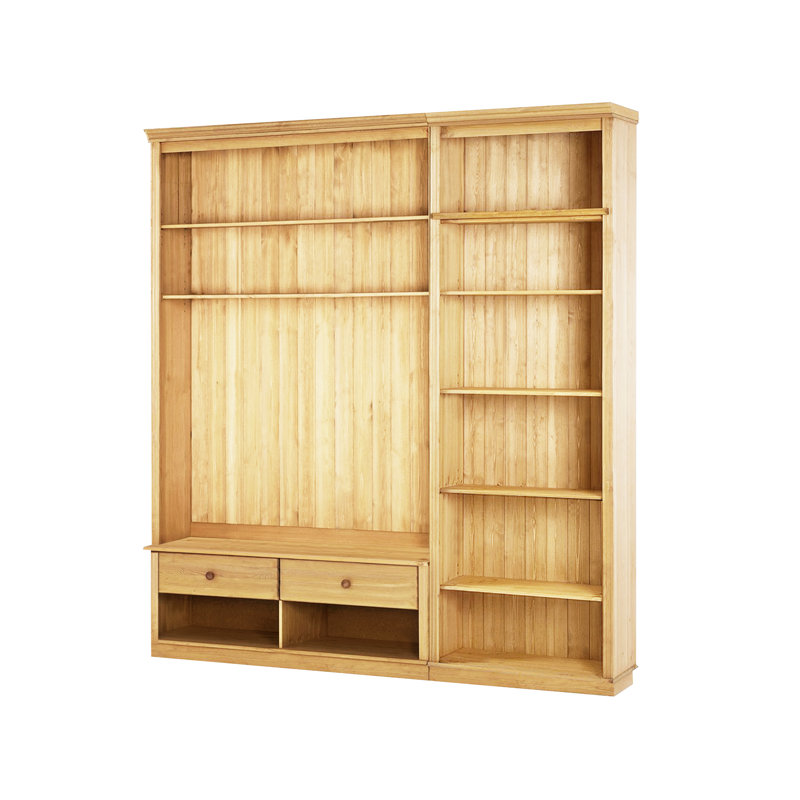 Delmonta Unfinished Entertainment Centre for TVs up to 55", Stained Wax