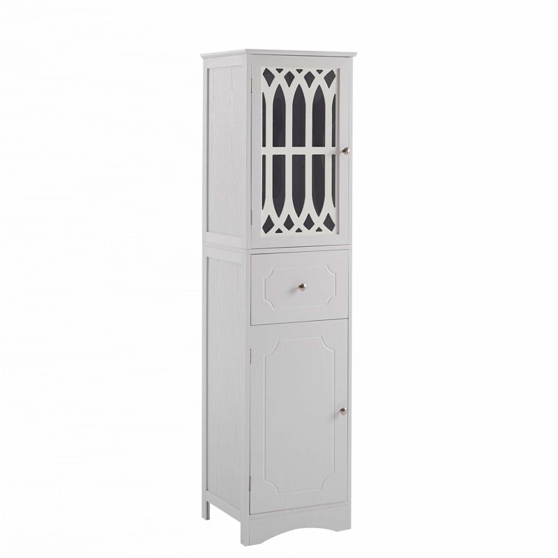 Tall Bathroom Cabinet, White