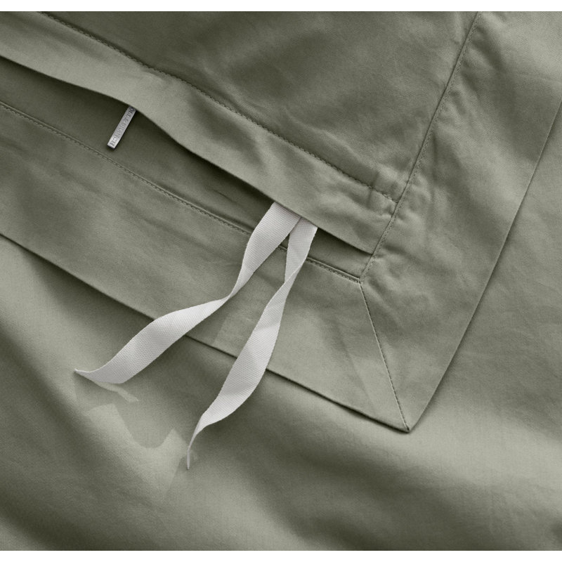 Signature Hemmed Duvet Set, Sageleaf, Twin Duvet Cover + 1 Standard Sham
