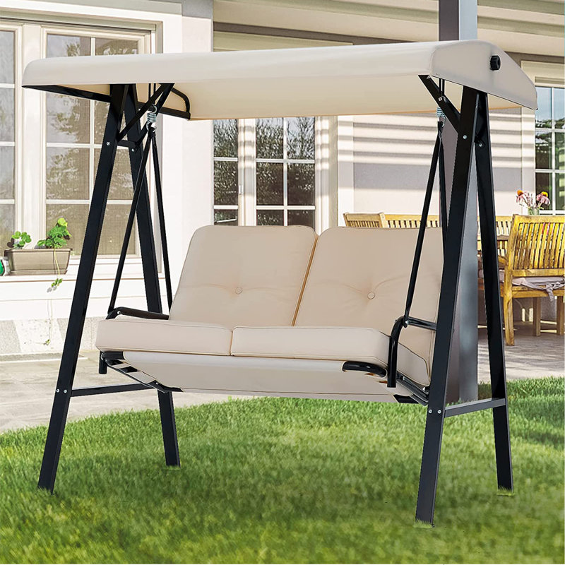 Lolabelle 2 Person Porch Swing with Canopy