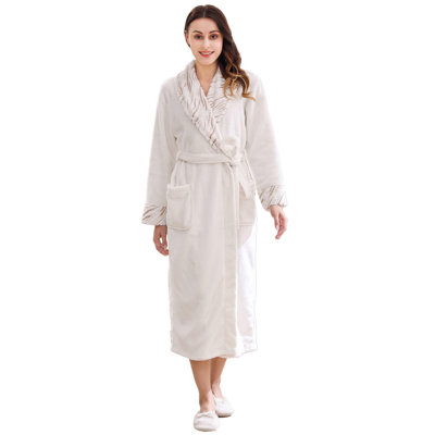 Lanesborough Fleece Girl / Woman+ Mid-Calf Bathrobe with Pockets