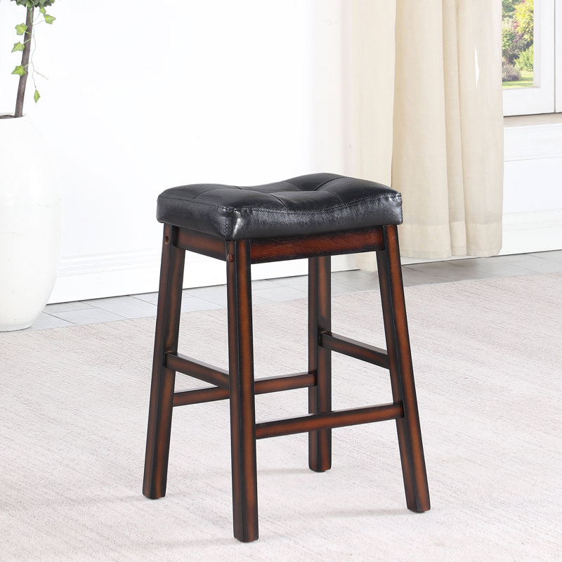 Upholstered Counter Stool with Solid Wood Frame, Counter Stool (25” Seat Height)