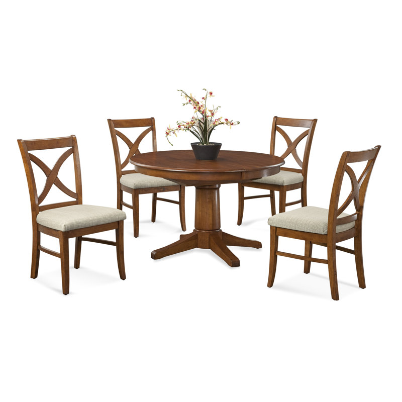 Hues Solid Wood Dining Table, Hazel