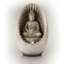 Fontaine de table en fibre de verre Divid Buddha avec lumière DEL