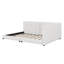 Lit plateforme tapissier moderne avec ports USB, lit de jour avec support à lattes de bois-1395040676