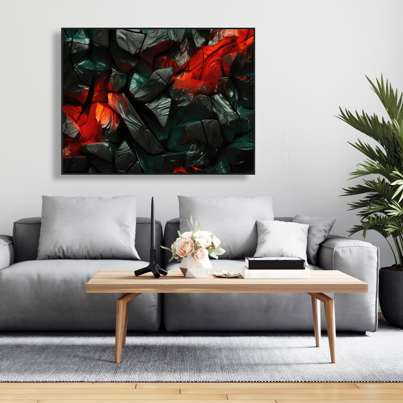 Hiding under - 36"x48" Framed canvas