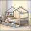 Lit en bois avec tiroirs-475882690