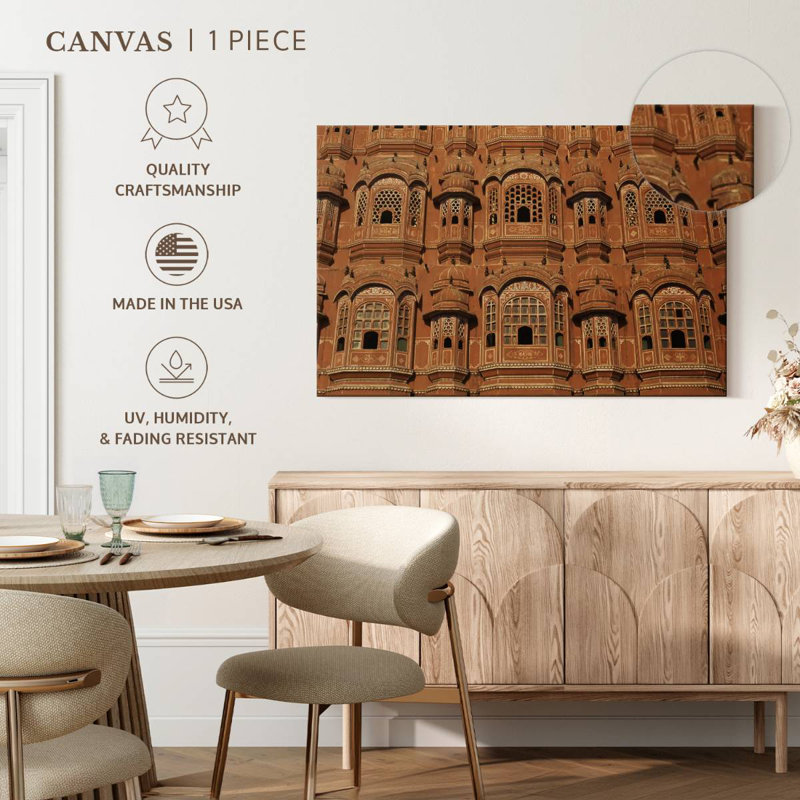 Kavia Hawa Mahal Architecture, H 34 po x l 51 po