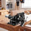 Étau de banc robuste, largeur de mâchoire de 5,5 po, étau de banc pivotant double pivotant à 360 °, base pivotante verrouillable à 360 °, profondeur de gorge de 2,76 po, ouverture de mâchoire maximale de 5 po, pour couper des tuyaux