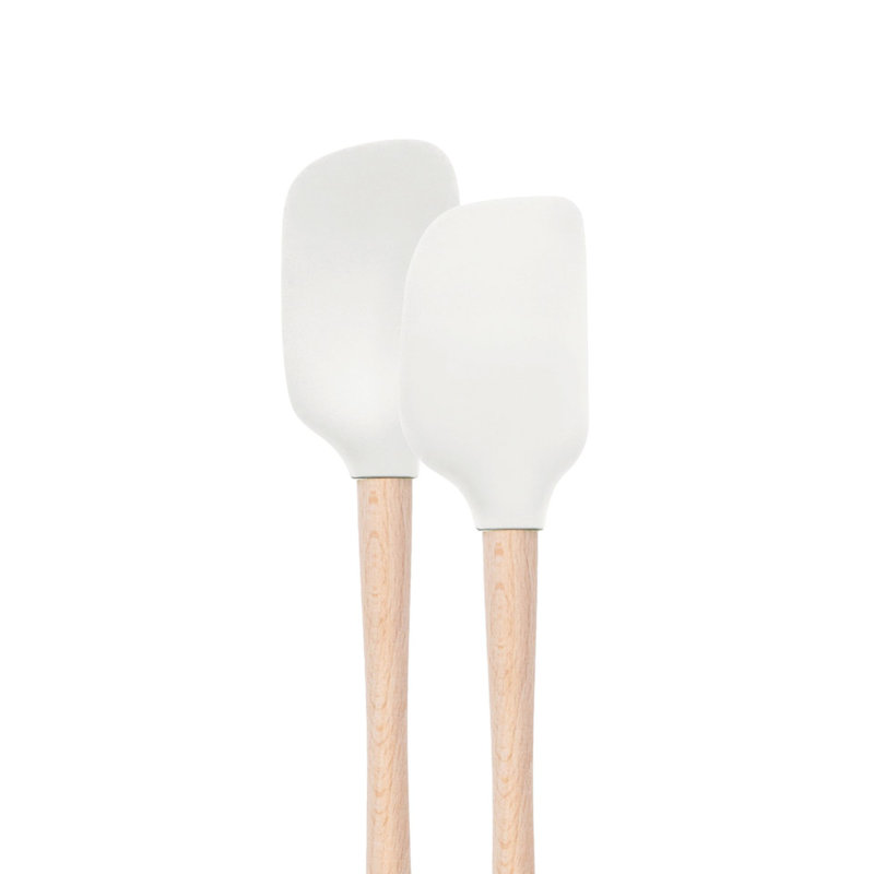 Tovolo Flex-Core® Mini Spatula & Spoonula Wood Handle