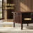 Mid-Century Modern Round Coffee Table with Hidden Storage - 30.3" Walnut Vintage Cocktail Table for Small Spaces-1574378763