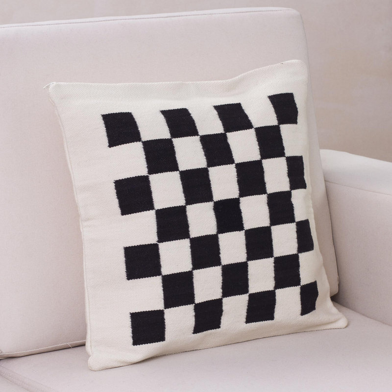 Plaid Wool Pillow Cover