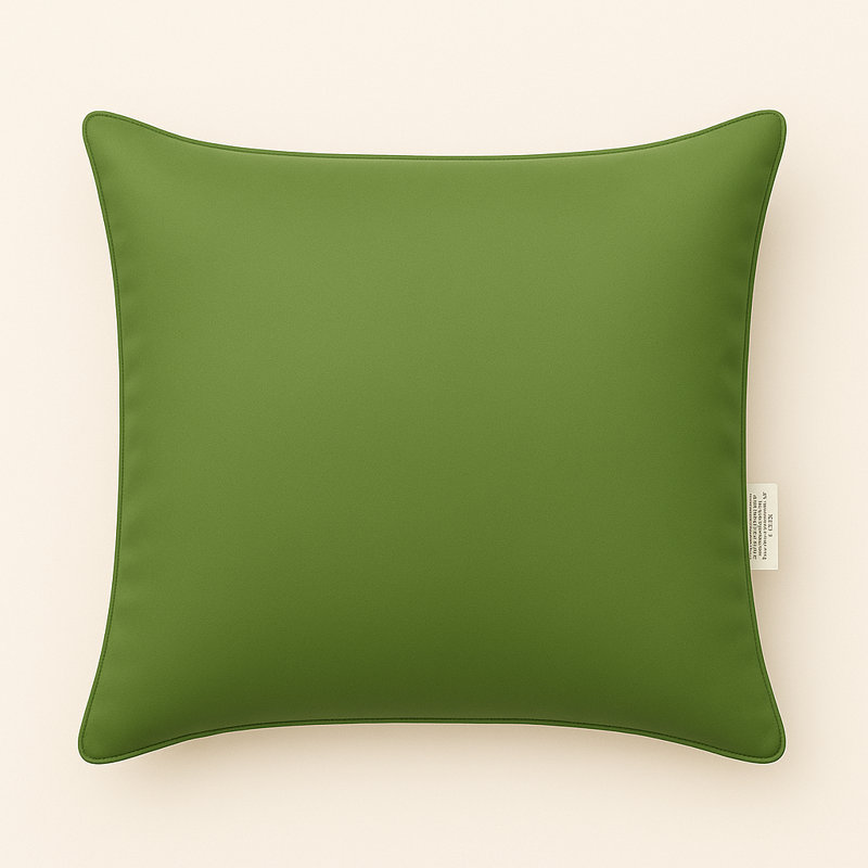 Rosemary Outdoor Pillow Cover and Insert, 18" H x 18" W x 5" D, Green