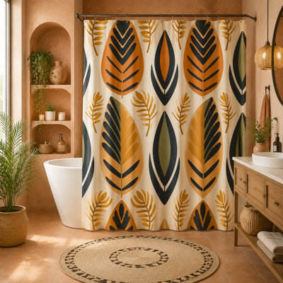 Boho Foliage - Premium Shower Curtain