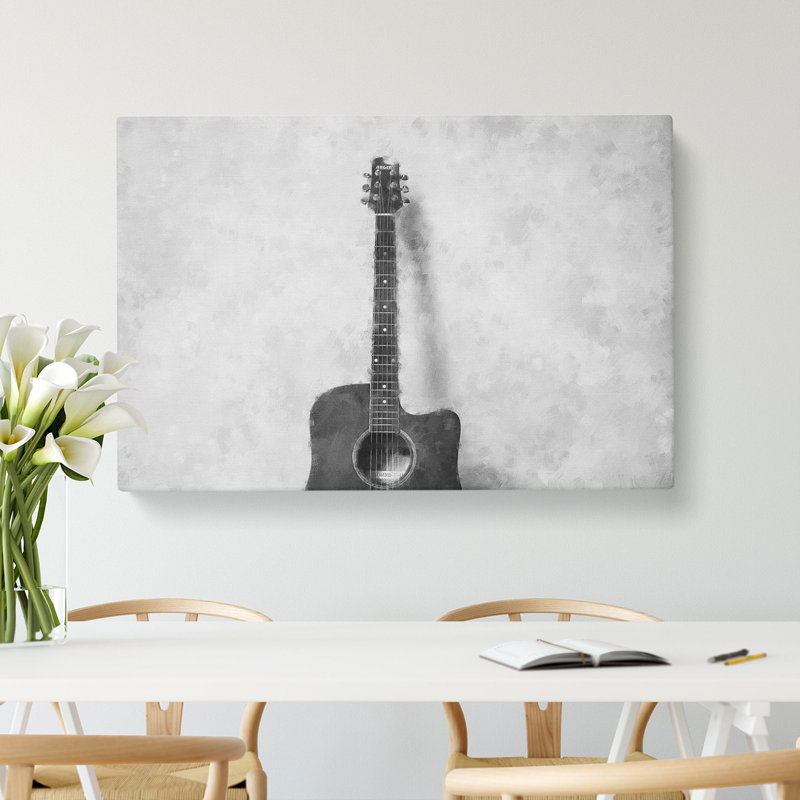 Acoustic Guitar Vol.2 - Wrapped Canvas Print, 35cm H x 50cm W x 3cm D