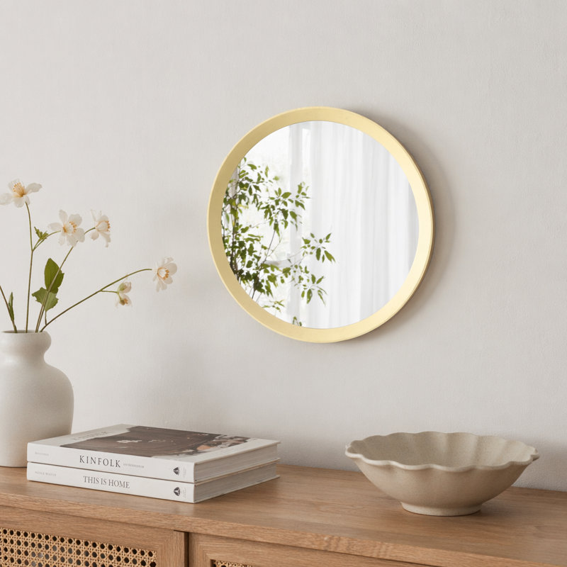 Miroir mural 20 po x 1,5 po, Crème
